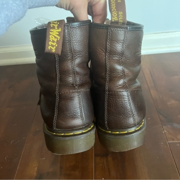 Dr. Martens brown leather 8 eye lace up boots 14 men’s main image 8